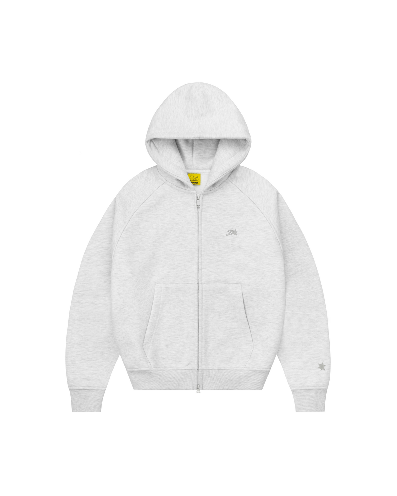 GREY DAY2DAY ZIP-UP HOODIE