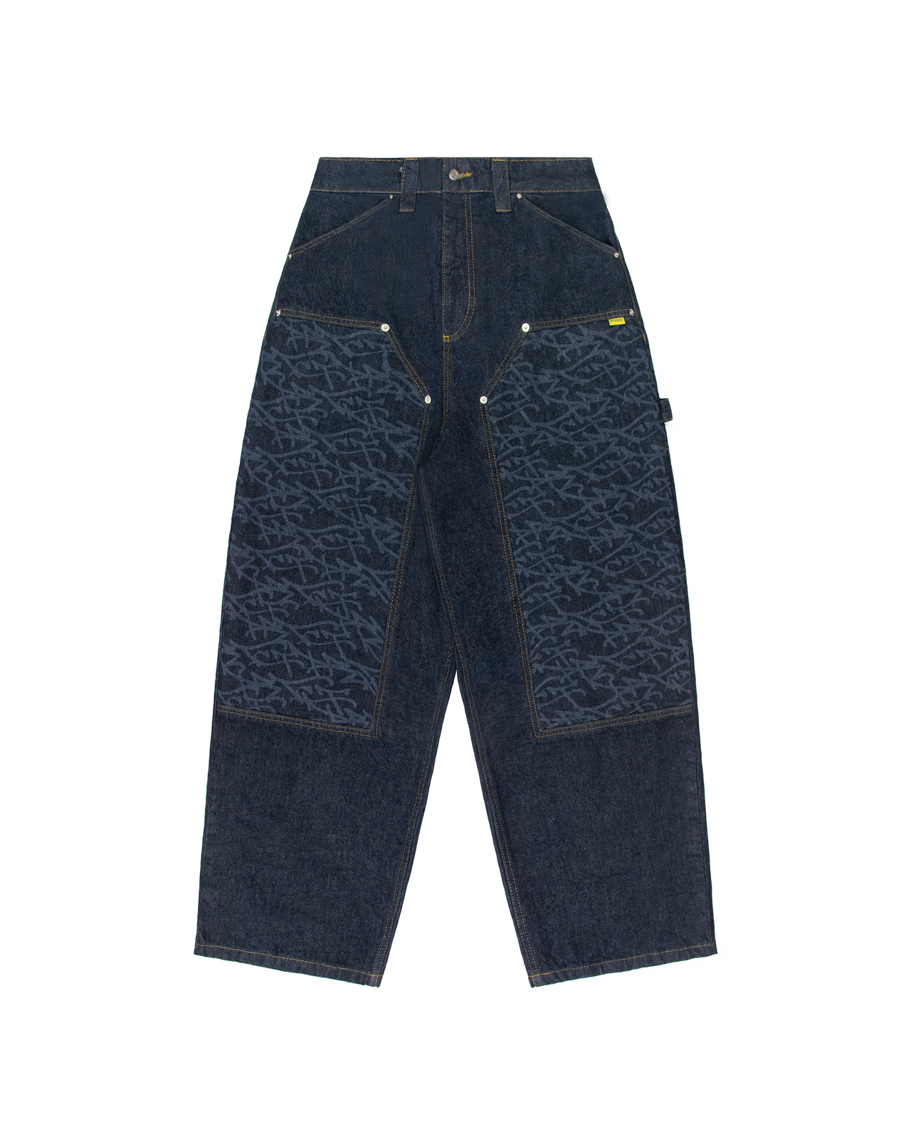 RAW GRAFF DOUBLE KNEE DENIM