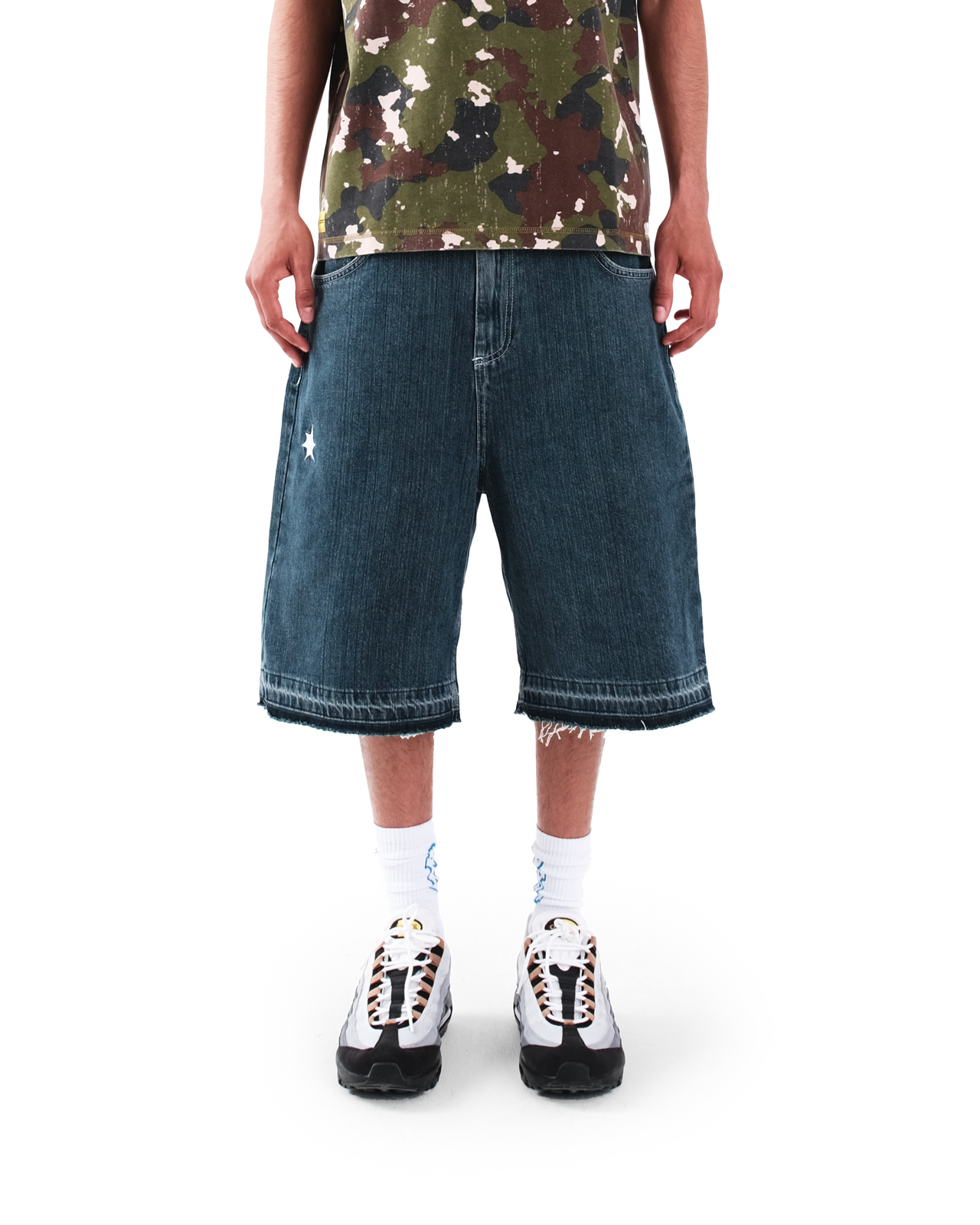 RAW HEM JORTS