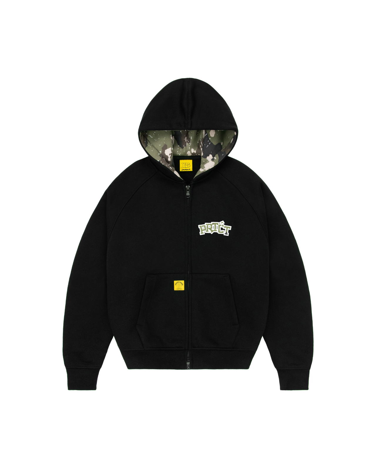 PRTCT CAMO ZIP-UP HOODIE