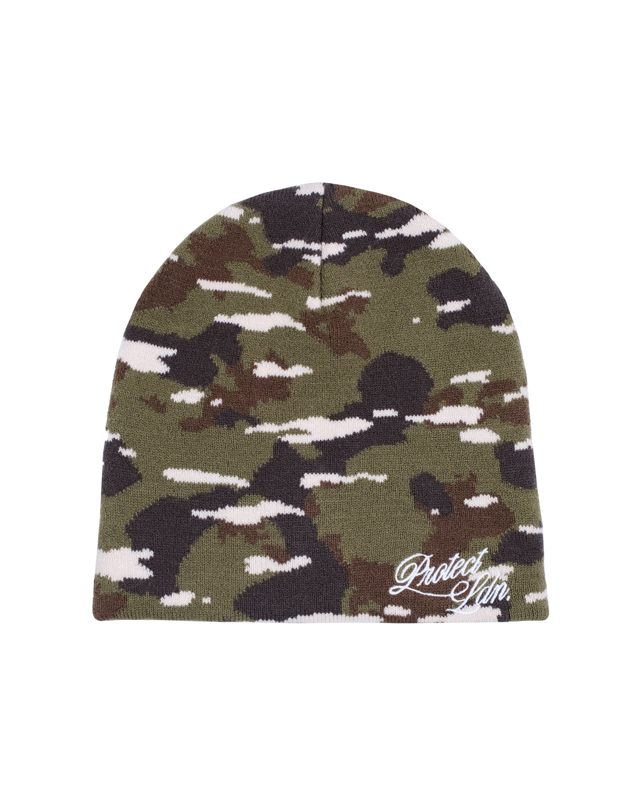CAMO SCRIPT BEANIE