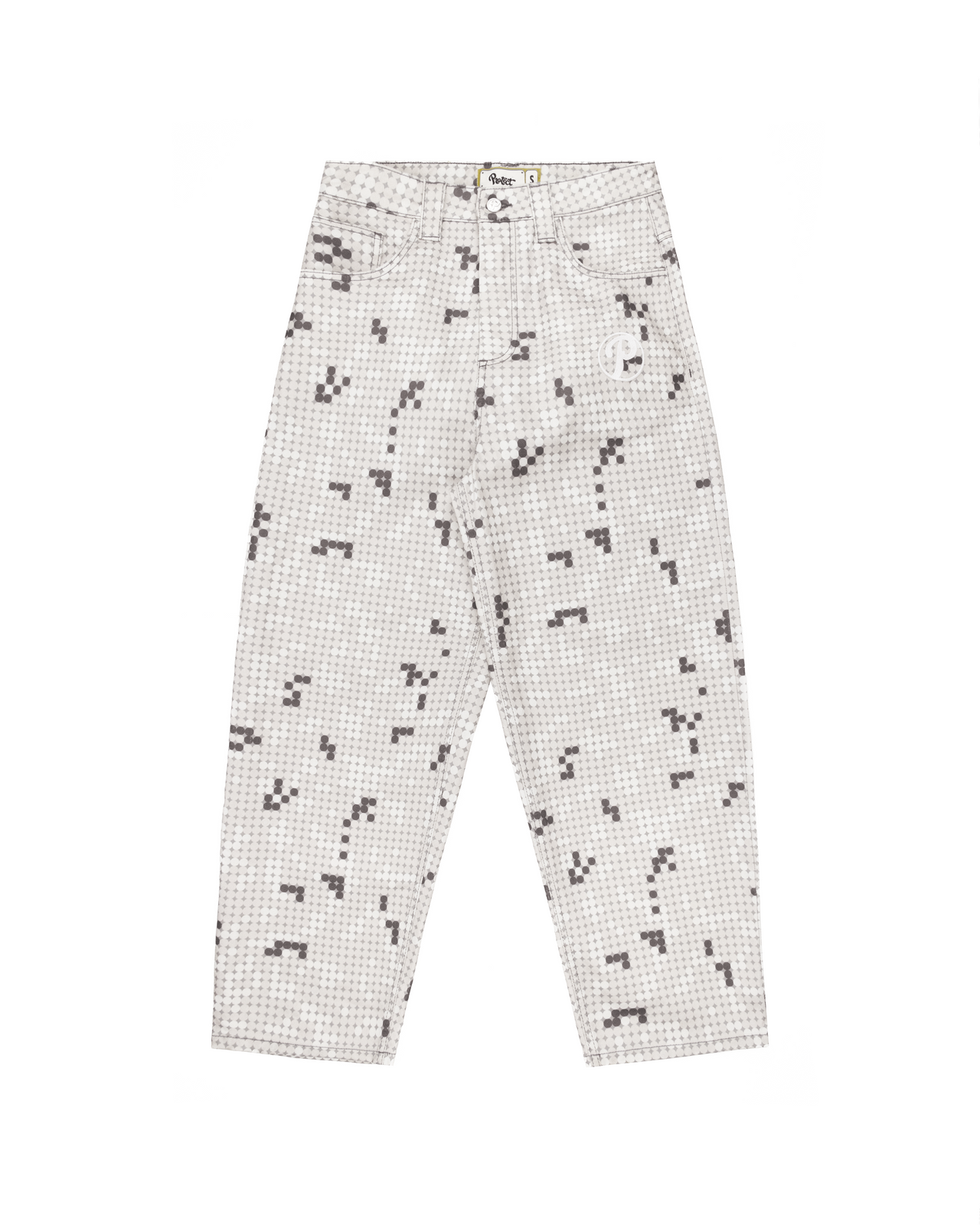 GREY DOT BONKERS DENIM