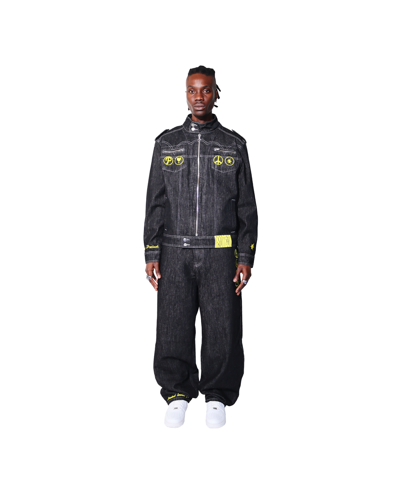 Chief Denim Jacket Black