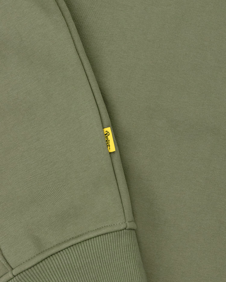 OLIVE DAY2DAY ZIP-UP HOODIE