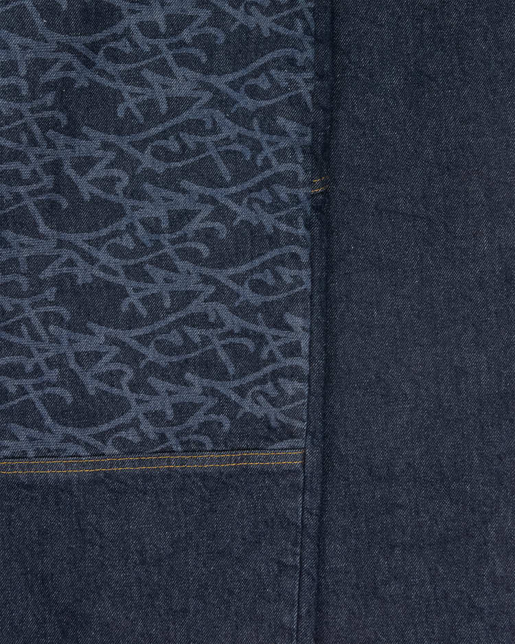 RAW GRAFF DOUBLE KNEE DENIM