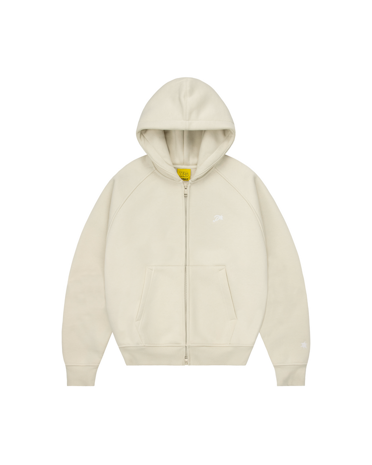 ALMOND DAY2DAY ZIP-UP HOODIE