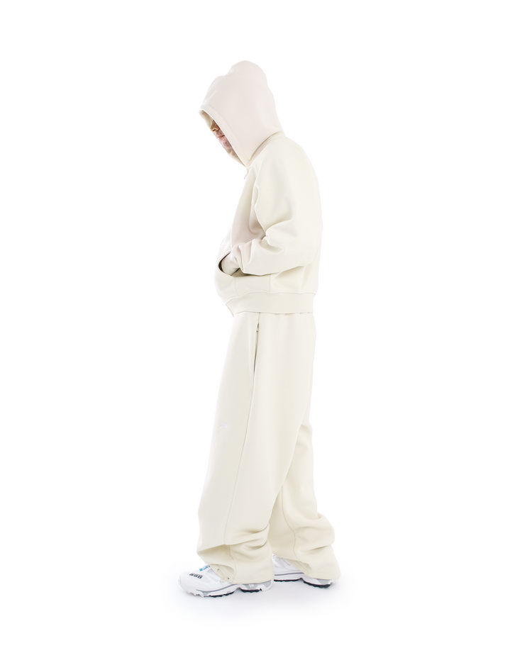 ALMOND DAY2DAY ZIP-UP HOODIE