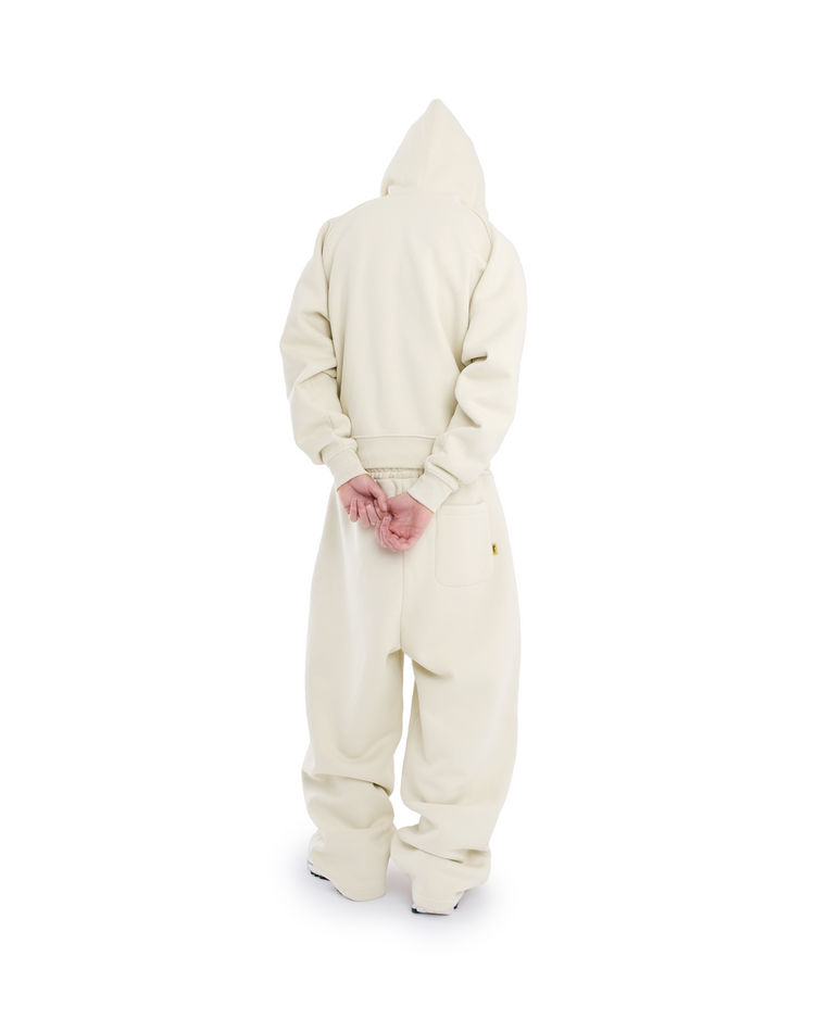 ALMOND DAY2DAY ZIP-UP HOODIE