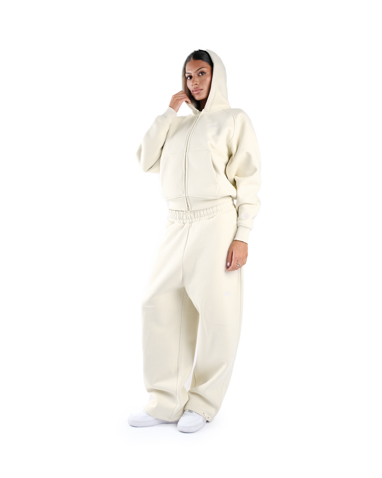 ALMOND DAY2DAY ZIP-UP HOODIE