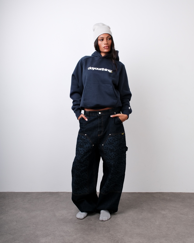 RAW GRAFF DOUBLE KNEE DENIM