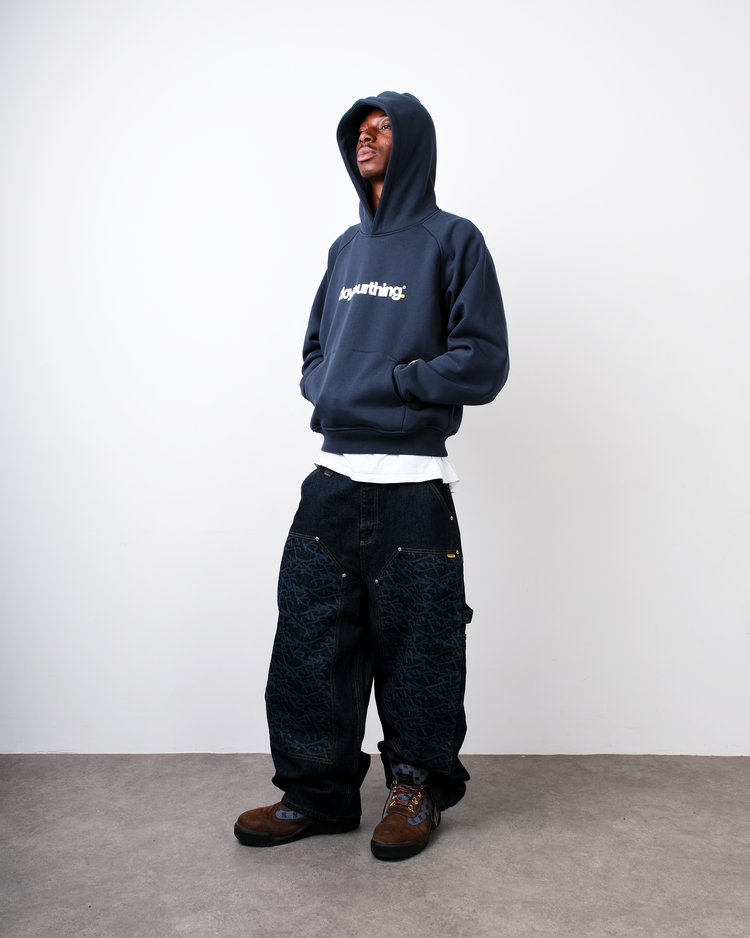 RAW GRAFF DOUBLE KNEE DENIM