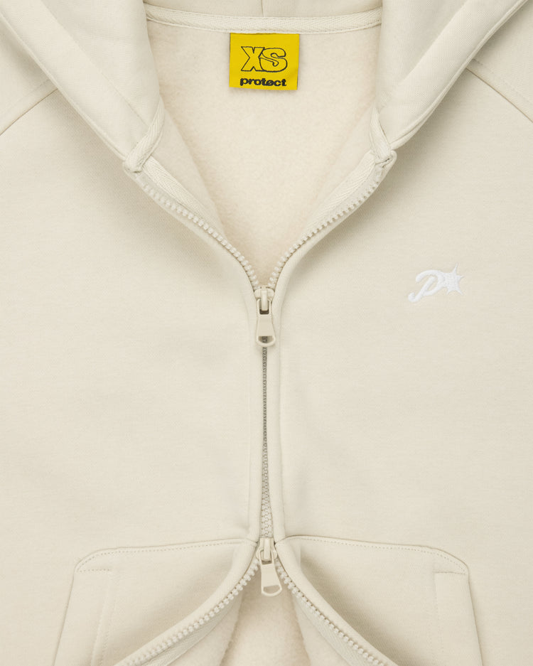 ALMOND DAY2DAY ZIP-UP HOODIE