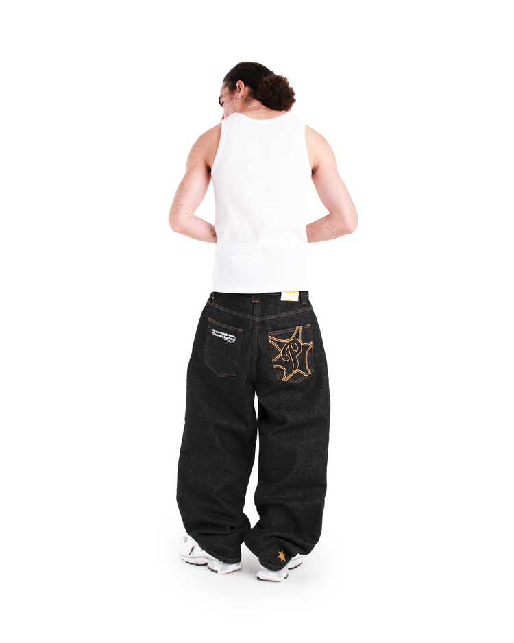 RAW BLACK BONKERS DENIM