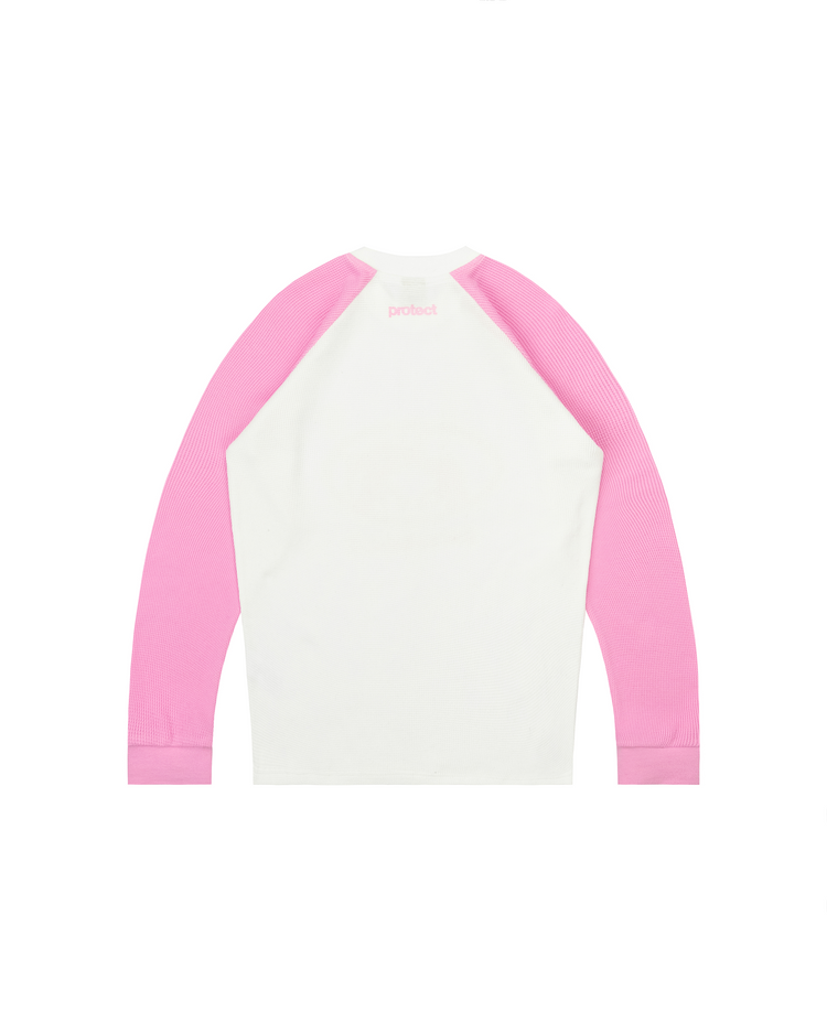 PINK BRUDDA WAFFLE LONG SLEEVE