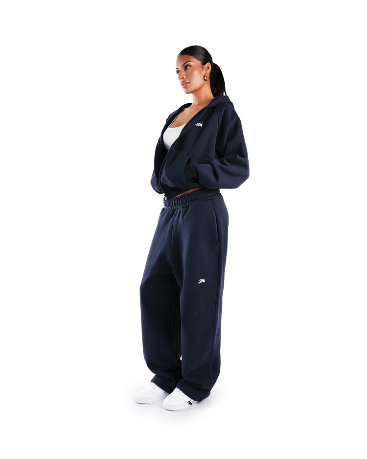 NAVY DAY2DAY ZIP-UP HOODIE