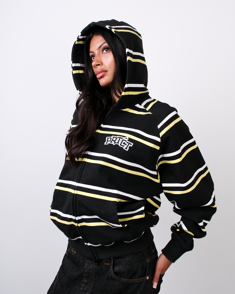 BLACK WIZ ZIP-UP HOODIE