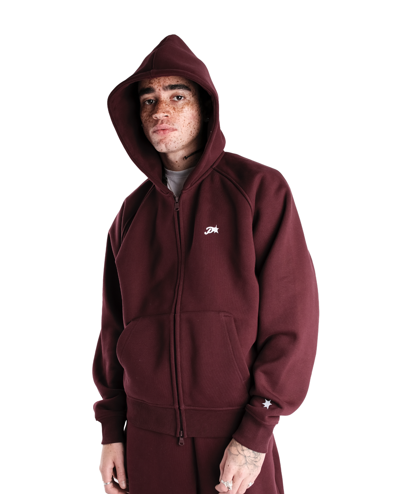 WINE DAY2DAY ZIP-UP HOODIE