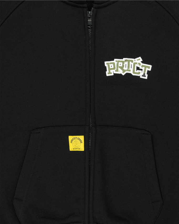 PRTCT CAMO ZIP-UP HOODIE