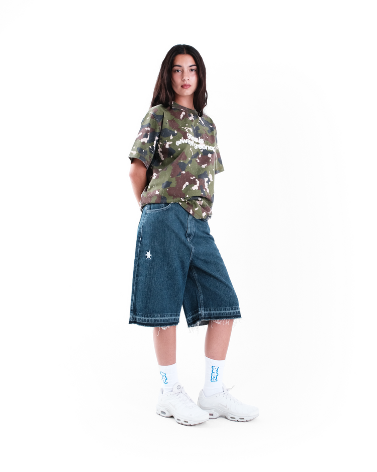 RAW HEM JORTS