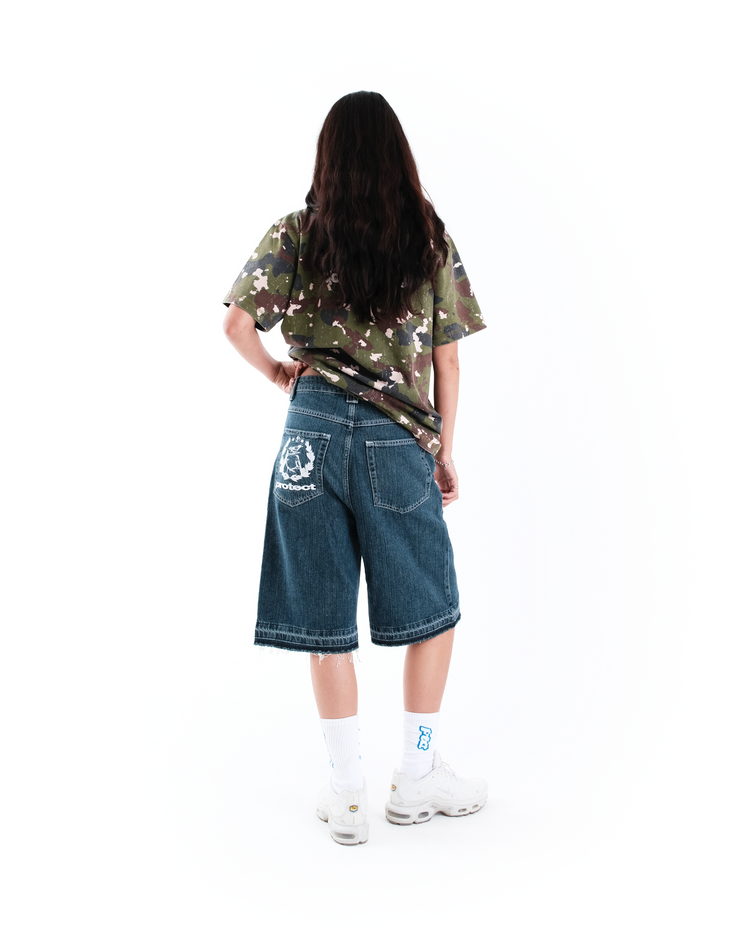 RAW HEM JORTS