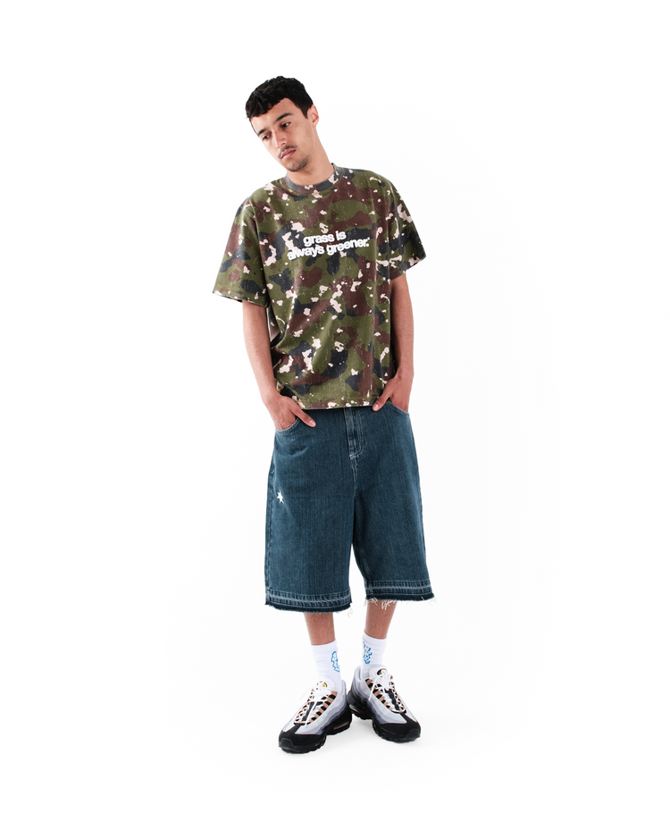 RAW HEM JORTS