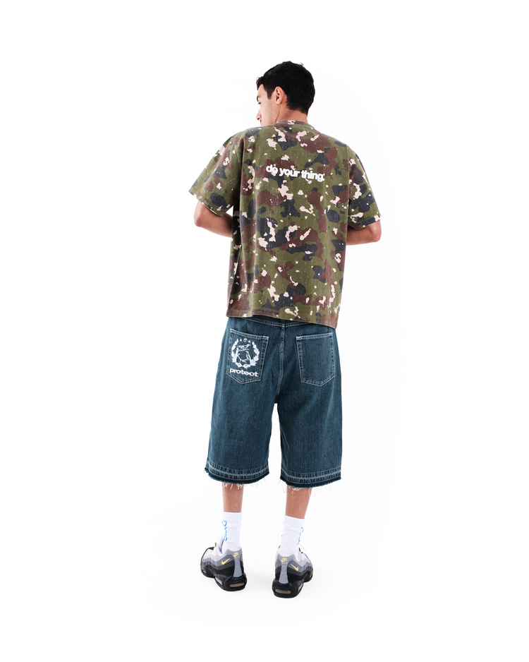 RAW HEM JORTS