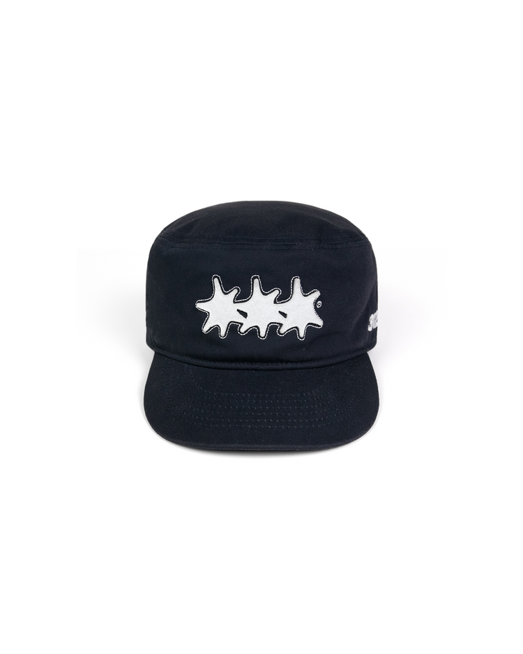 TRI-SPIKE PILLBOX CAP