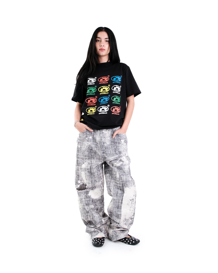 DIGITAL PRINT LOOSE JEANS