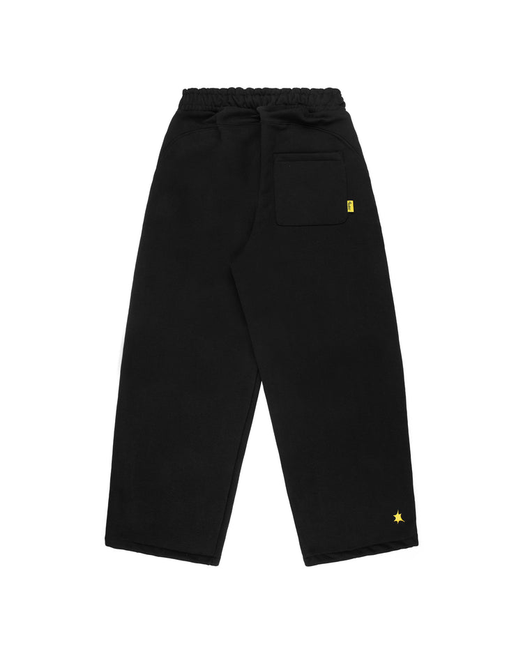 BLACK PANEL SPORT SWEATS