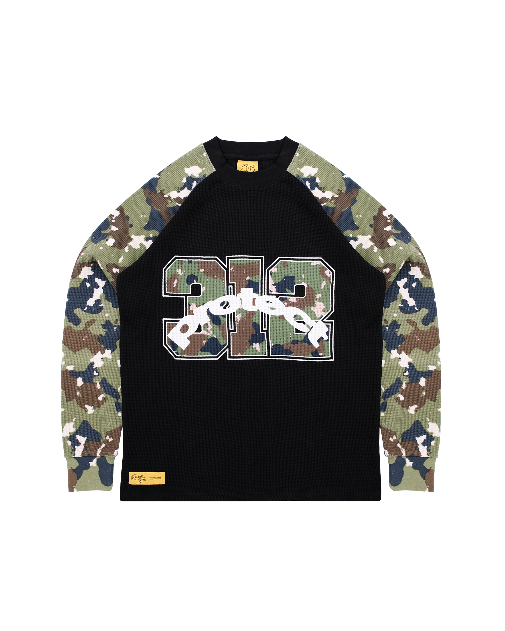 BLACK CAMO WAFFLE LONG SLEEVE - Protect