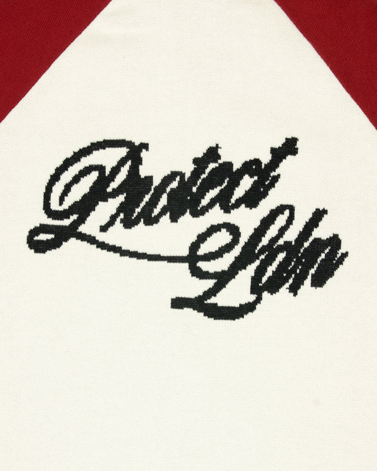 RED/CREAM CYCLING KNIT