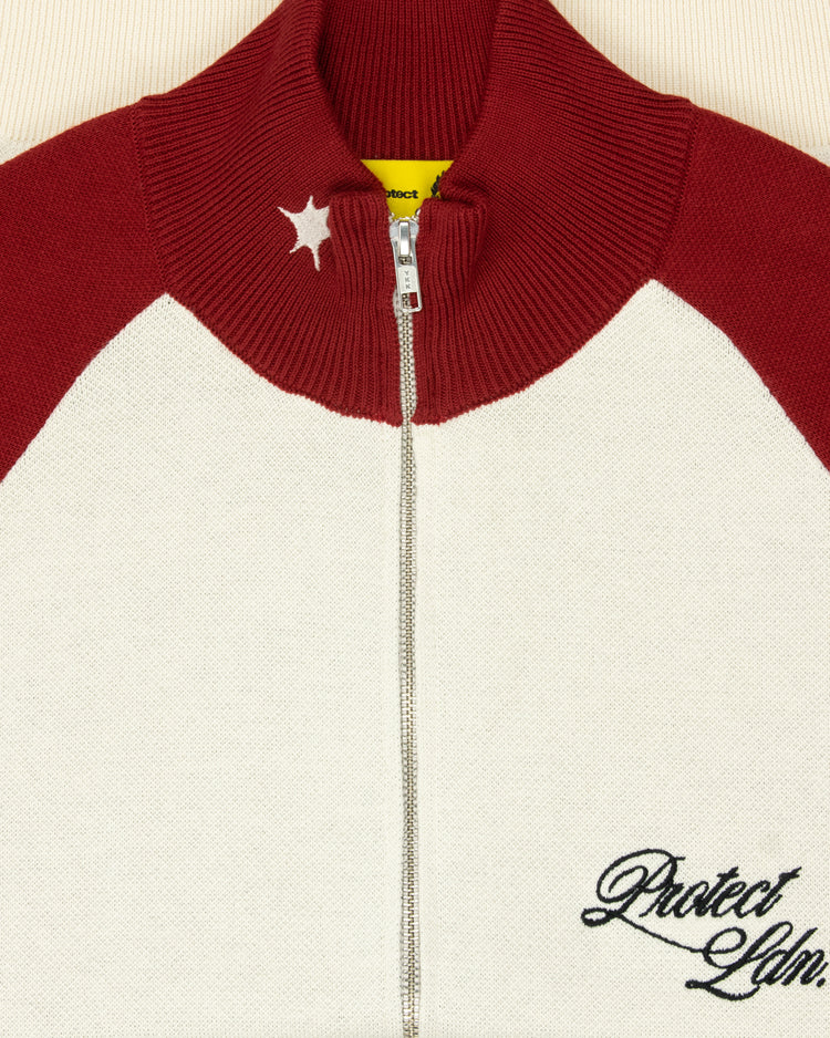 RED/CREAM CYCLING KNIT