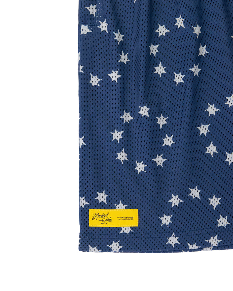 NAVY EXXTRA MESH SHORTS