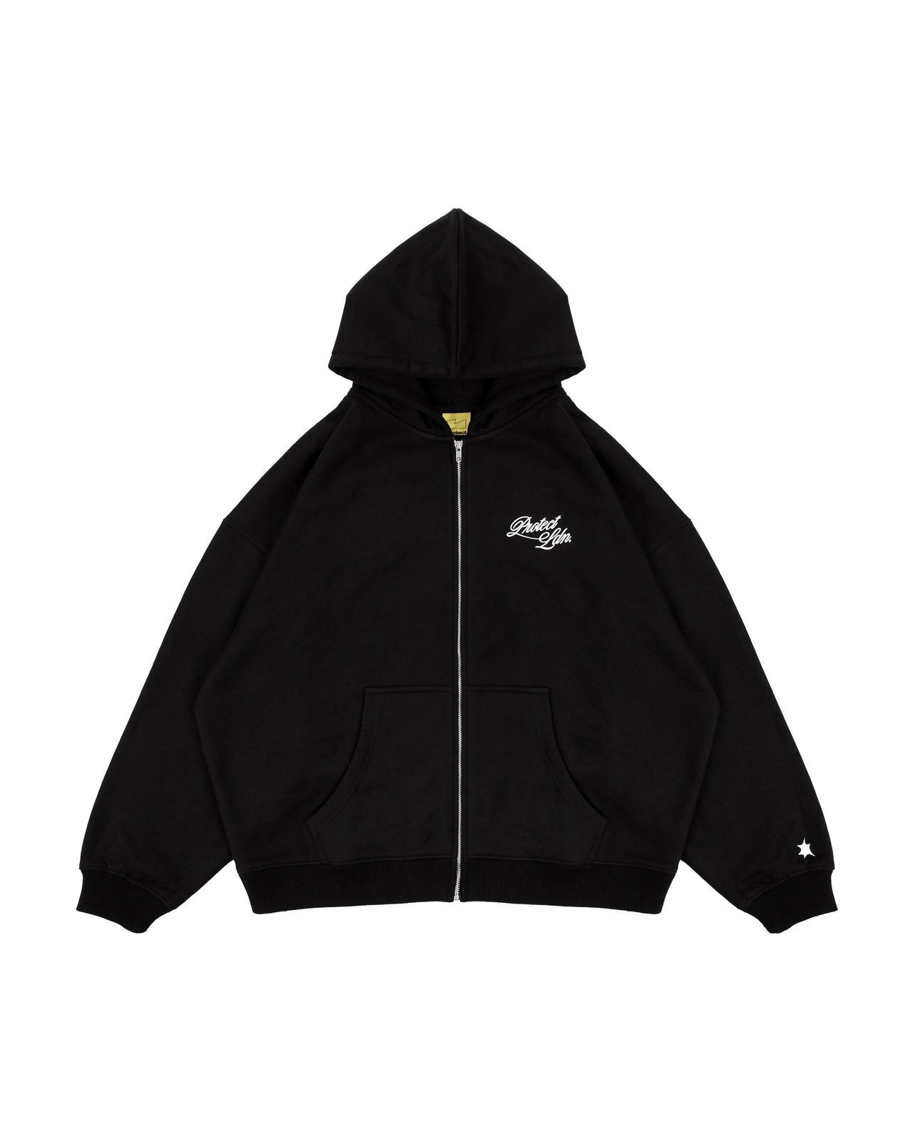 BLACK DAY2DAY ZIP HOODIE