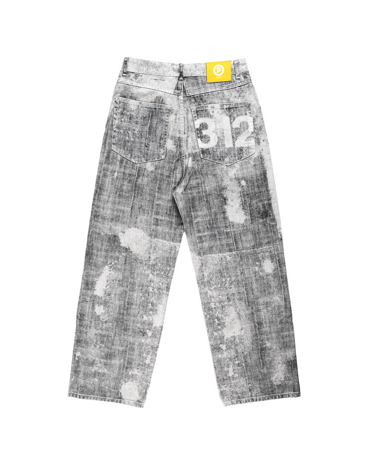 DIGITAL PRINT LOOSE JEANS