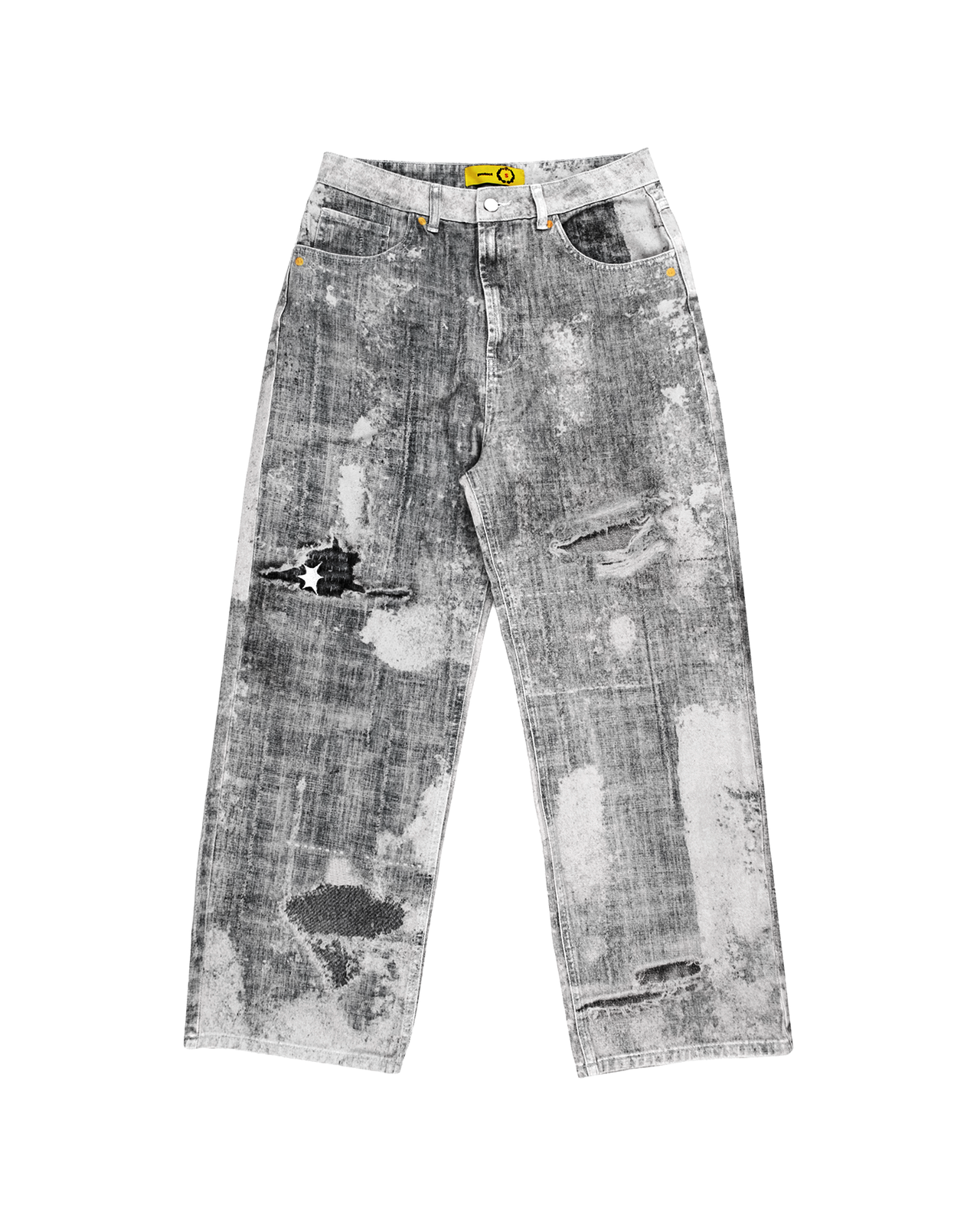 DIGITAL PRINT LOOSE JEANS