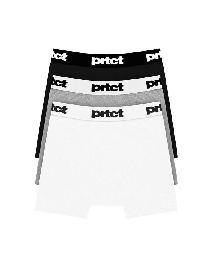 MONO GREY PRTCT BOXERS [X3]