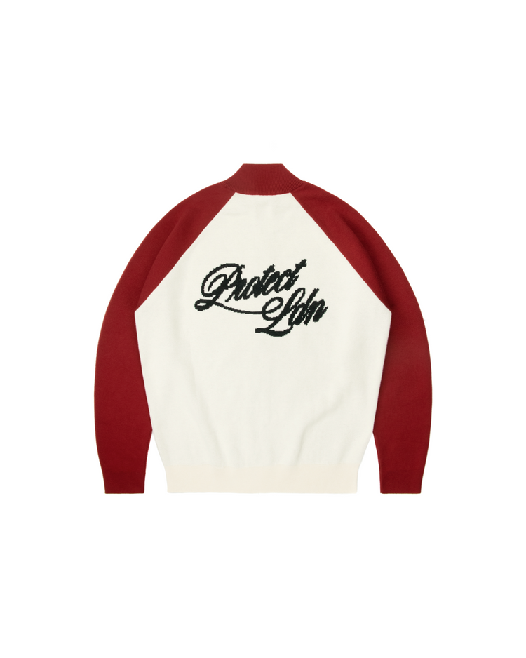 RED/CREAM CYCLING KNIT