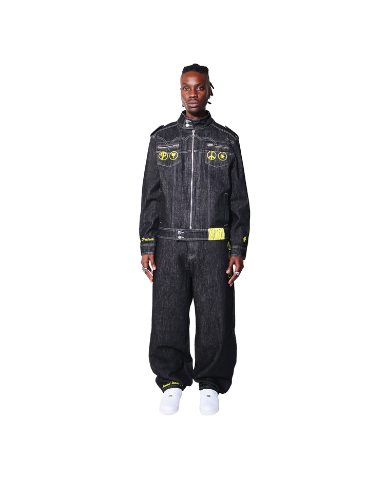 Chief Denim Jacket Black