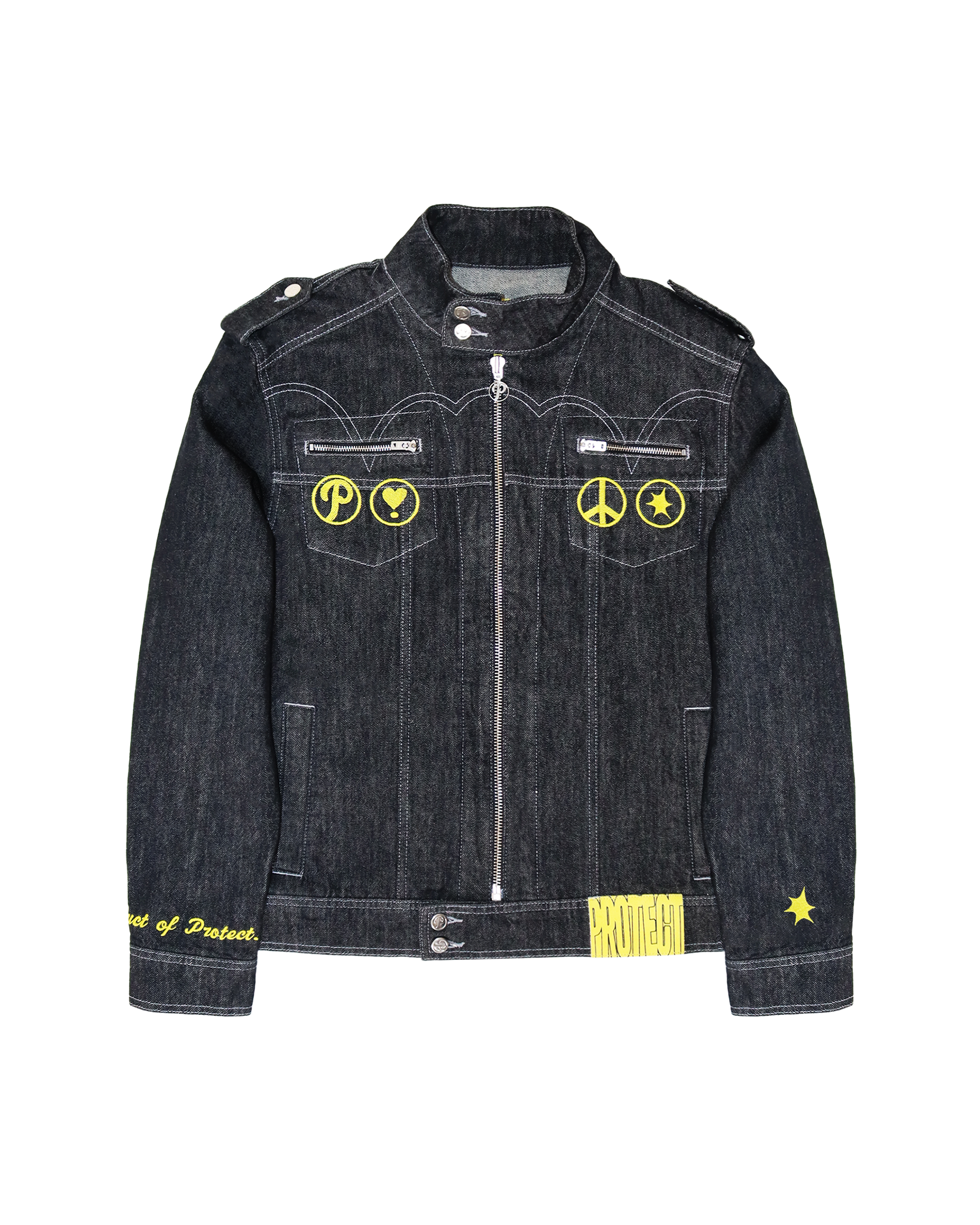 Chief Denim Jacket Black