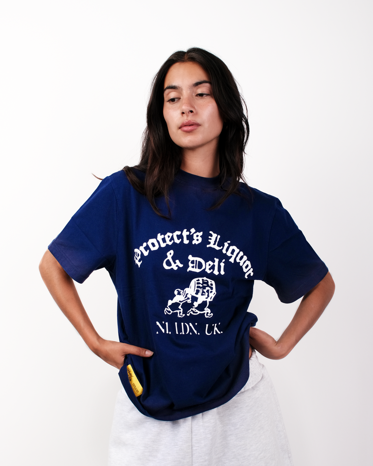 SUN FADED NAVY DELI TEE