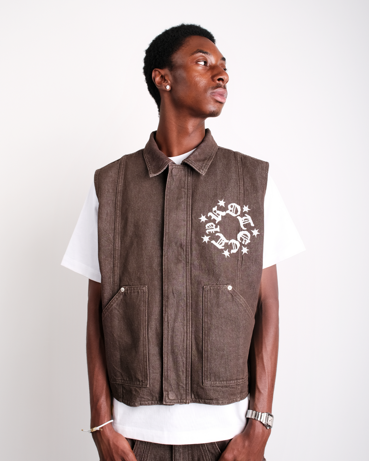 CIGAR DENIM VEST