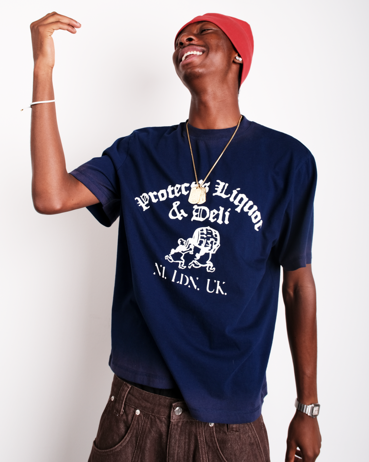 SUN FADED NAVY DELI TEE