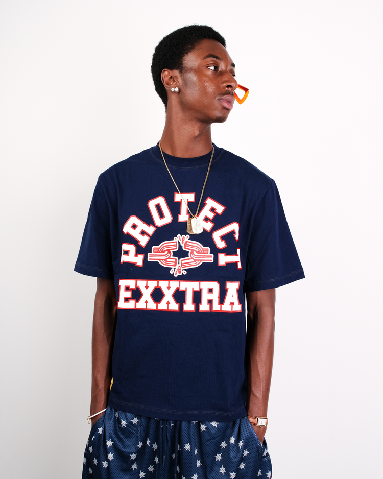 NAVY EXXTRA TEE