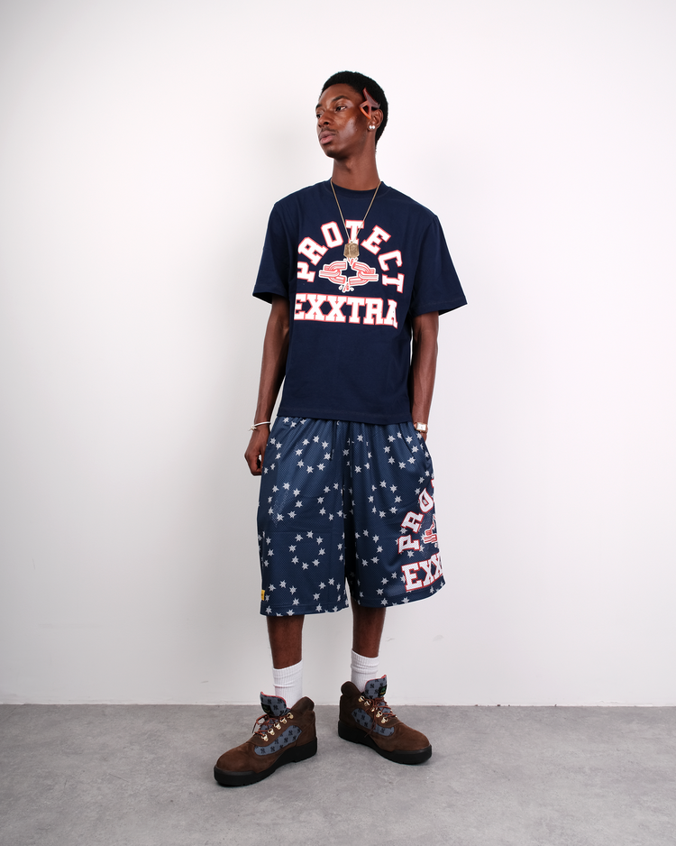 NAVY EXXTRA TEE