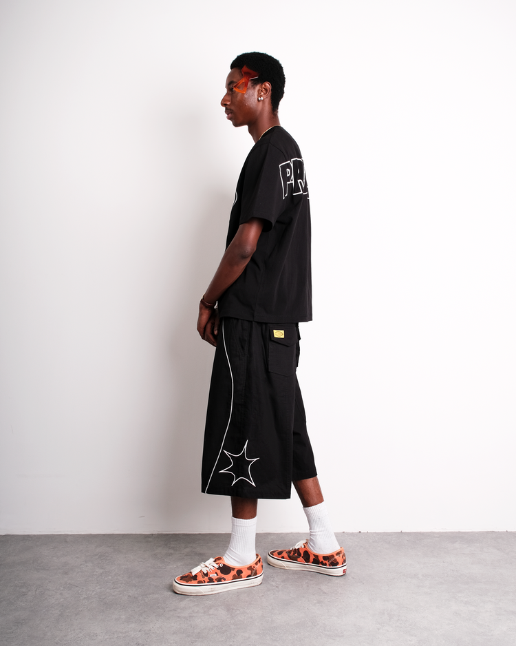 BLACK RIPSTOP SHORTS