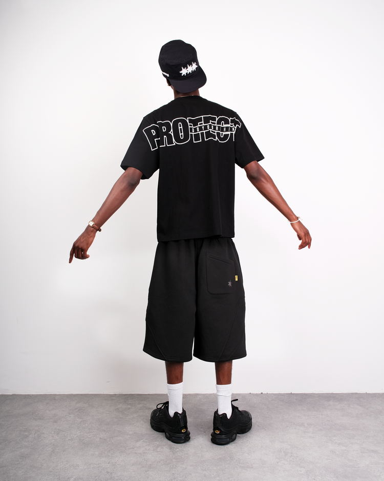 BLACK BRUDDA V2 SWEAT SHORTS